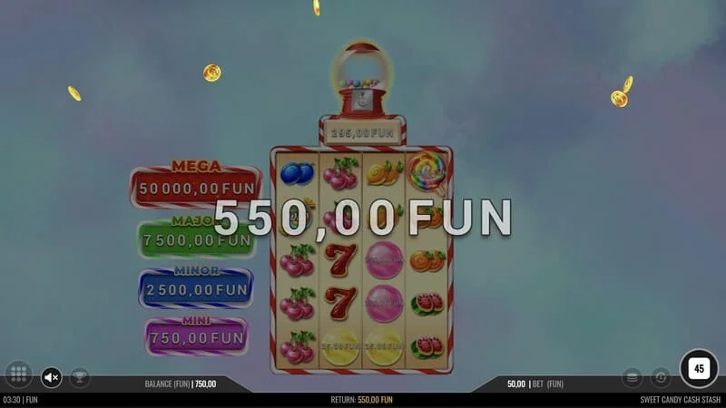 Sweet Candy Cash Stash - ライン勝利を伴う基本ゲーム