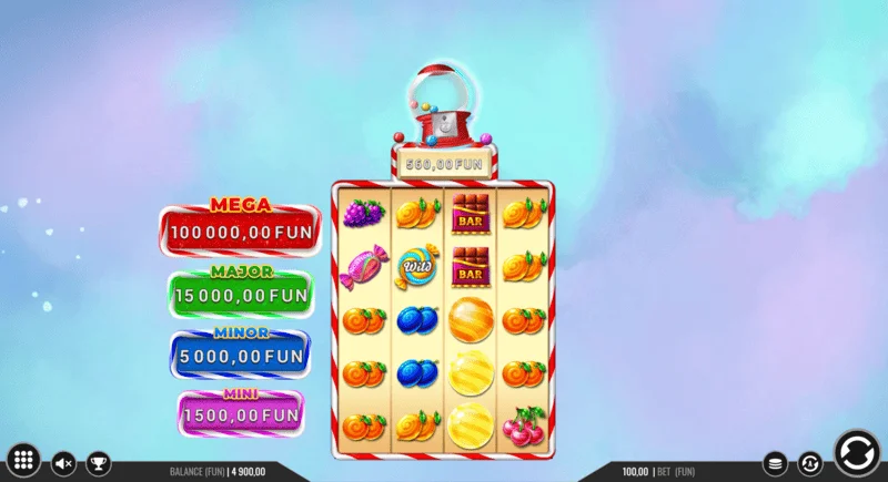 Sweet Candy Cash Stash - ホールド&ウィンラウンドでのキャッシュコイン